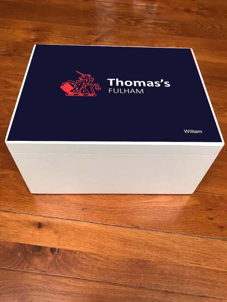 Thomas's Fulham School Memory Wood Box - A4 Chest - Personalised
