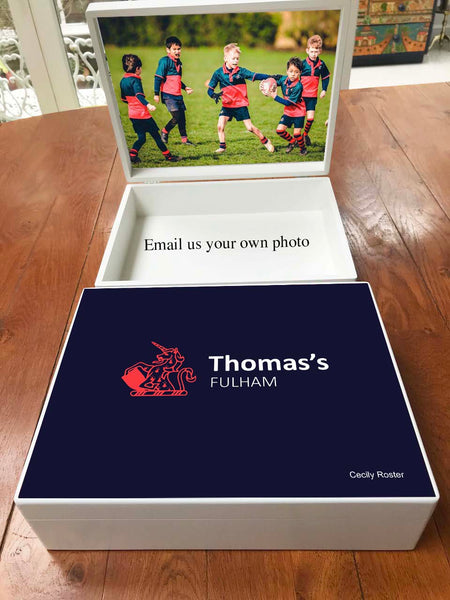 Thomas's Fulham School Memory Wood Box - A4 box - Personalised