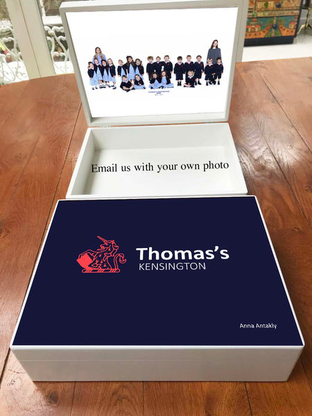 Thomas's Kensington School Memory Wood Box - A4 Box - Personalised