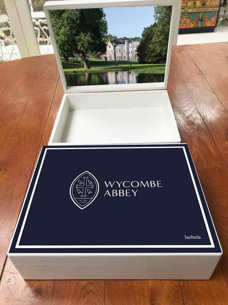 Wycombe Abbey School Memory Wood Box - A4 box - Personalised