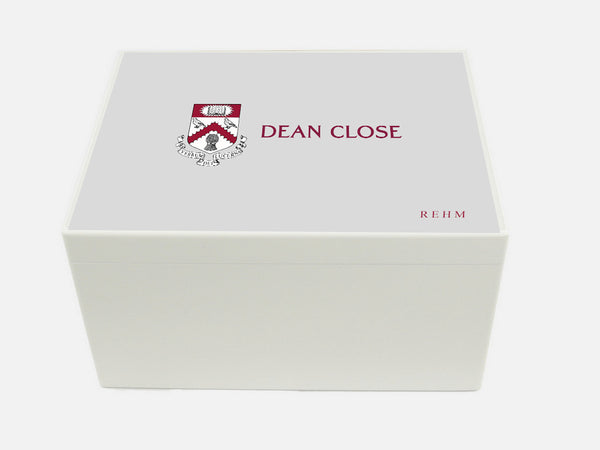 Dean Close School Memory Wood Box - A4 Chest - Personalised