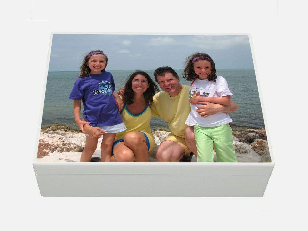 Create a Large White Photo Keepsake Box|A4  Box