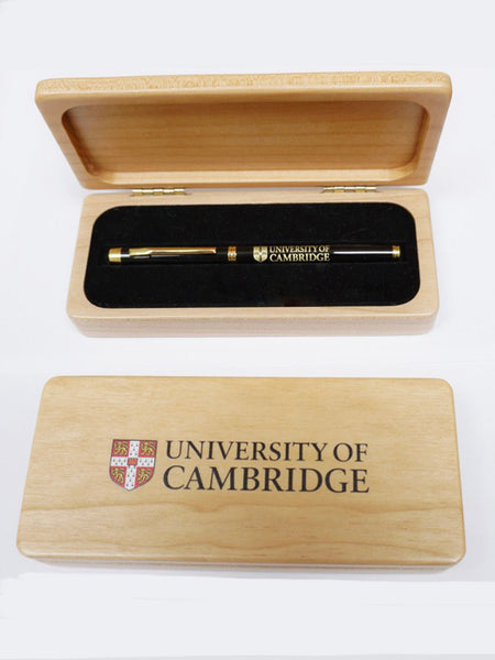 Maple pen case only - 25 x Personalised Large School Maple Pen Case for one or two pens with Crest or Logo (£10 per case + VAT)