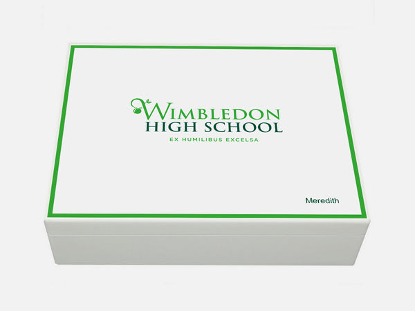 Wimbledon High School Memory Wood Box - A4 box - Personalised