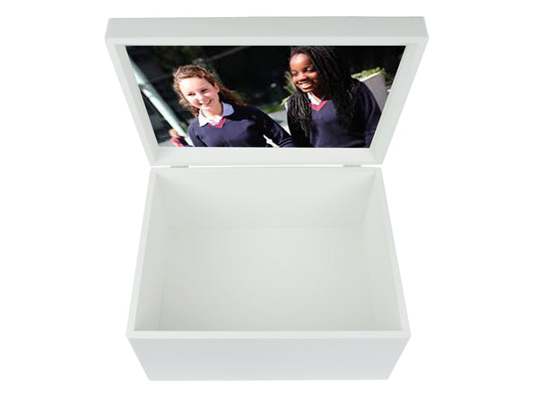 Notting Hill & Ealing School Memory Wood Box - A4 Chest - Personalised