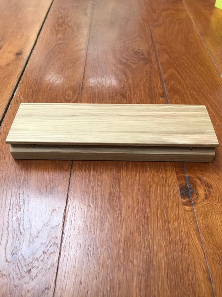 Luxury Solid Oak Wooden Pencil Case Desk Tidy