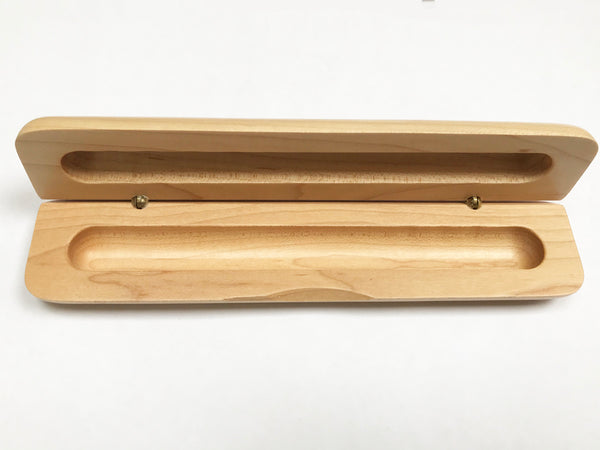Personalised Maple Luxury Wooden Pen Case with your Name