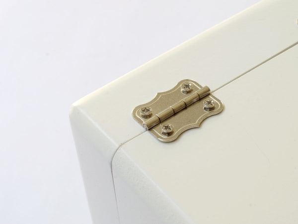 White Personalised Top Secret Wooden File Box for A4-sized papers, magazines, post 335 x 260 x 100 mm